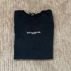 Huf worldwide black T-shirt